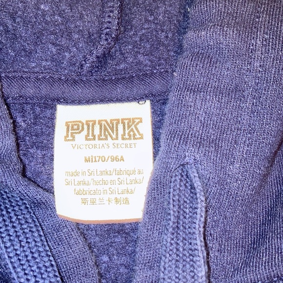 GUC PINK VICTORIAS SECRET HOODIE VS FLORAL LOUNGE FULL ZIP HOODIE Women’s Size M - Picture 2 of 12